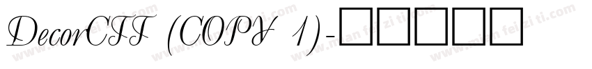 DecorCTT (COPY 1)字体转换